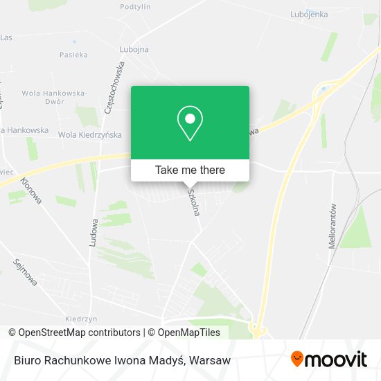 Biuro Rachunkowe Iwona Madyś map