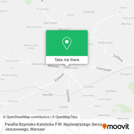 Parafia Rzymsko-Katolicka P.W. Najświętszego Serca Jezusowego map