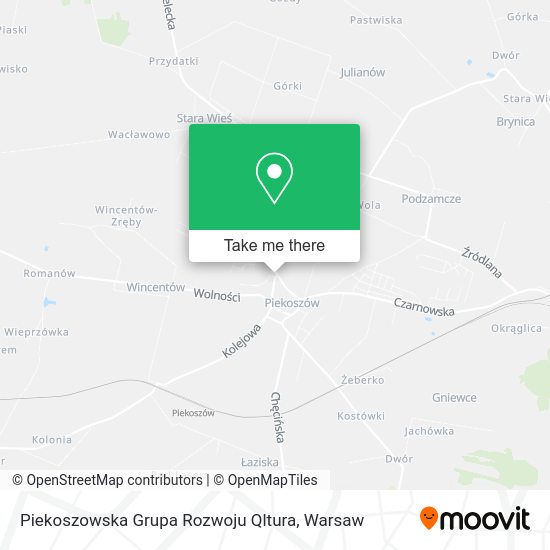 Карта Piekoszowska Grupa Rozwoju Qltura