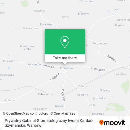 Prywatny Gabinet Stomatologiczny Iwona Kardaś-Szymańska map