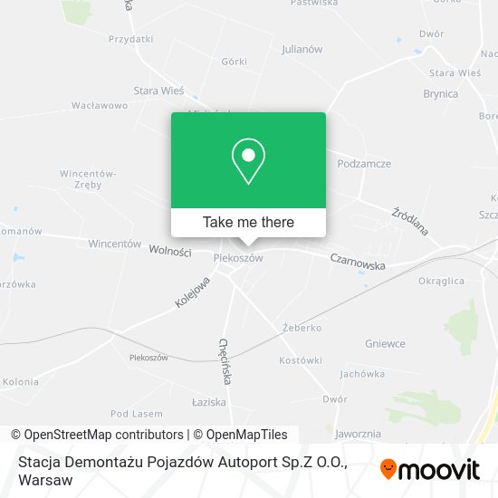 Stacja Demontażu Pojazdów Autoport Sp.Z O.O. map