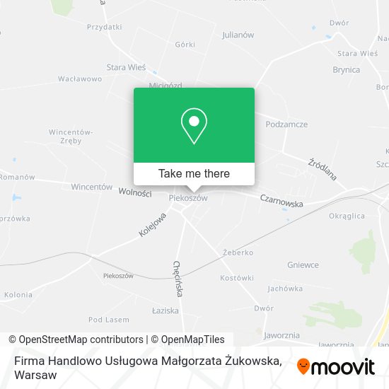 Firma Handlowo Usługowa Małgorzata Żukowska map