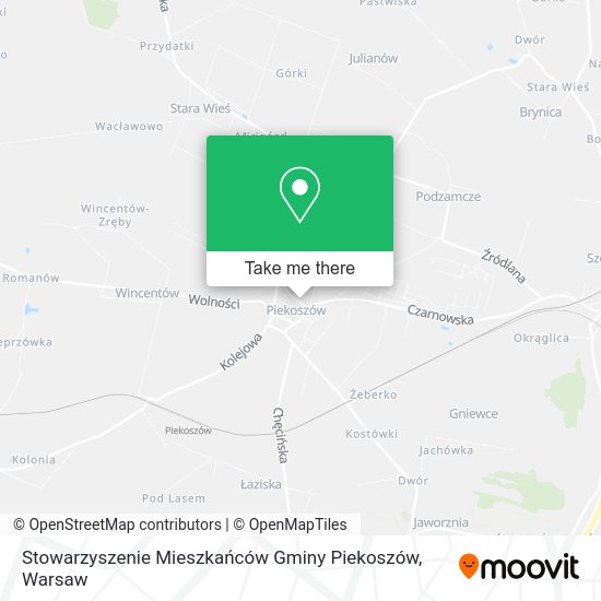 Stowarzyszenie Mieszkańców Gminy Piekoszów map