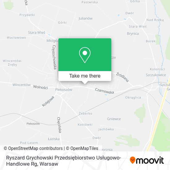 Ryszard Grychowski Przedsiębiorstwo Usługowo-Handlowe Rg map