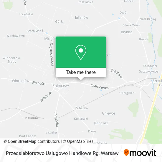 Карта Przedsiebiorstwo Uslugowo Handlowe Rg