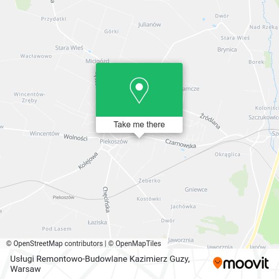 Usługi Remontowo-Budowlane Kazimierz Guzy map