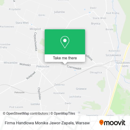 Firma Handlowa Monika Jawor-Zapała map