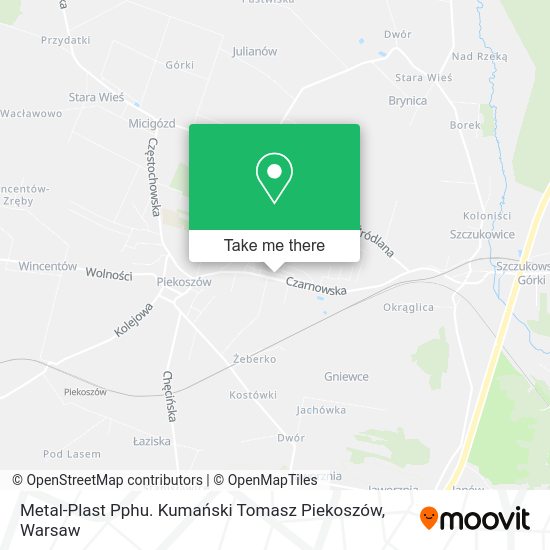 Metal-Plast Pphu. Kumański Tomasz Piekoszów map