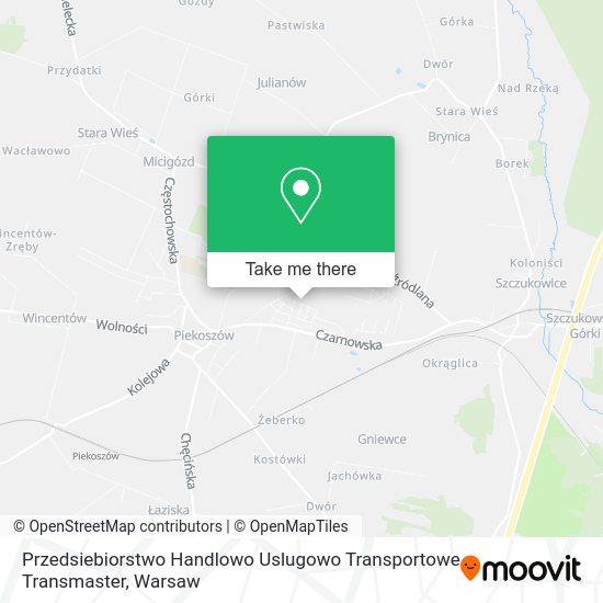 Przedsiebiorstwo Handlowo Uslugowo Transportowe Transmaster map