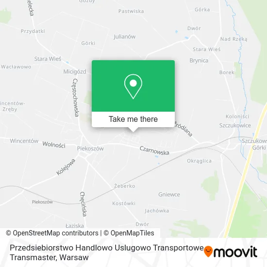 Карта Przedsiebiorstwo Handlowo Uslugowo Transportowe Transmaster
