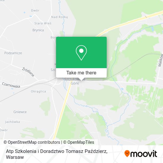 Atp Szkolenia i Doradztwo Tomasz Paździerz map