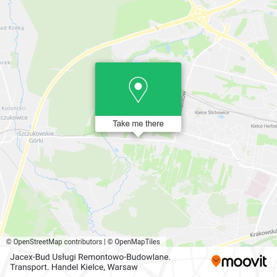 Jacex-Bud Usługi Remontowo-Budowlane. Transport. Handel Kielce map