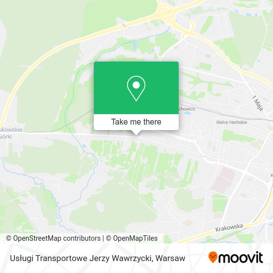 Usługi Transportowe Jerzy Wawrzycki map