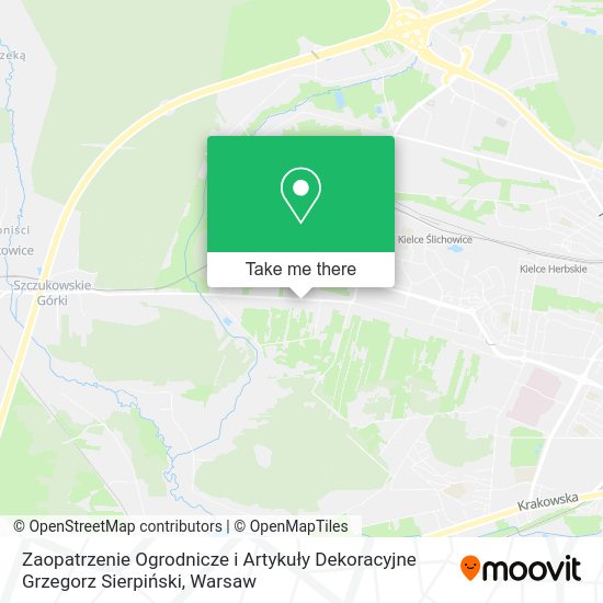 Zaopatrzenie Ogrodnicze i Artykuły Dekoracyjne Grzegorz Sierpiński map