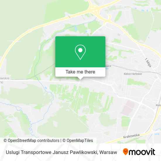 Карта Uslugi Transportowe Janusz Pawlikowski