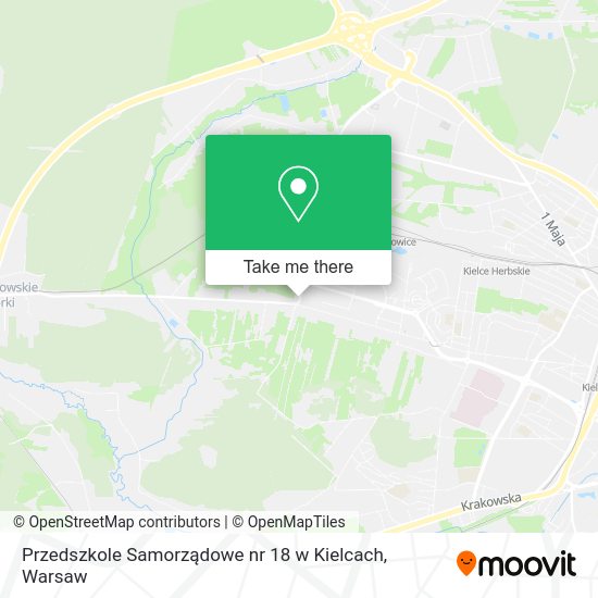 Карта Przedszkole Samorządowe nr 18 w Kielcach