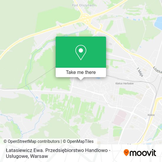 Łatasiewicz Ewa. Przedsiębiorstwo Handlowo - Usługowe map