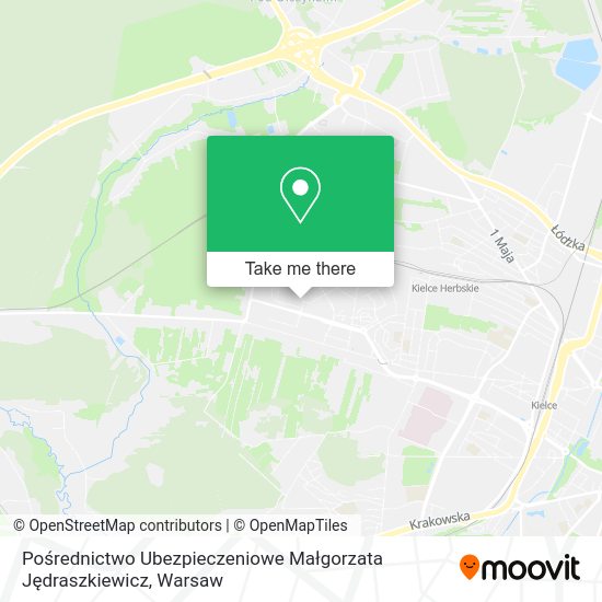 Pośrednictwo Ubezpieczeniowe Małgorzata Jędraszkiewicz map