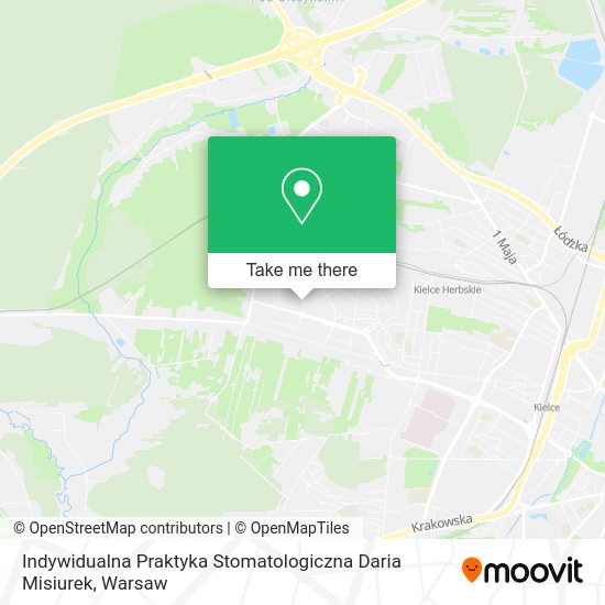 Indywidualna Praktyka Stomatologiczna Daria Misiurek map