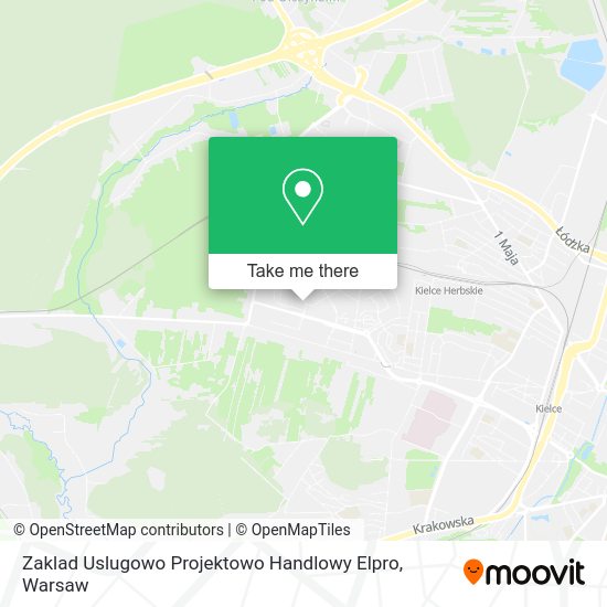 Zaklad Uslugowo Projektowo Handlowy Elpro map