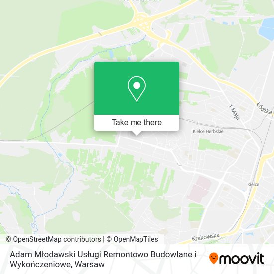 Adam Młodawski Usługi Remontowo Budowlane i Wykończeniowe map