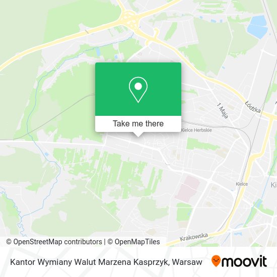 Kantor Wymiany Walut Marzena Kasprzyk map