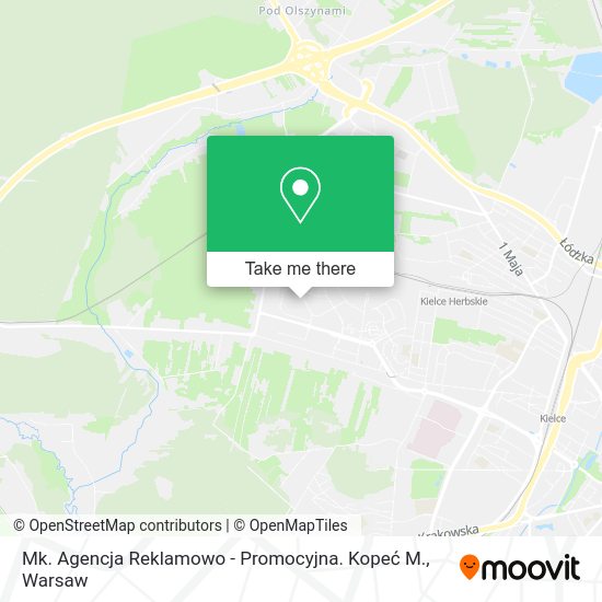 Mk. Agencja Reklamowo - Promocyjna. Kopeć M. map