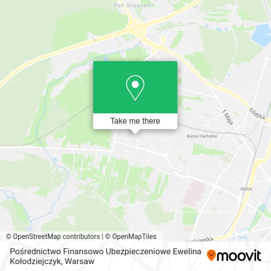 Pośrednictwo Finansowo Ubezpieczeniowe Ewelina Kołodziejczyk map