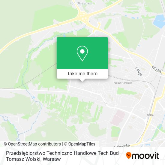 Przedsiębiorstwo Techniczno Handlowe Tech Bud Tomasz Wolski map