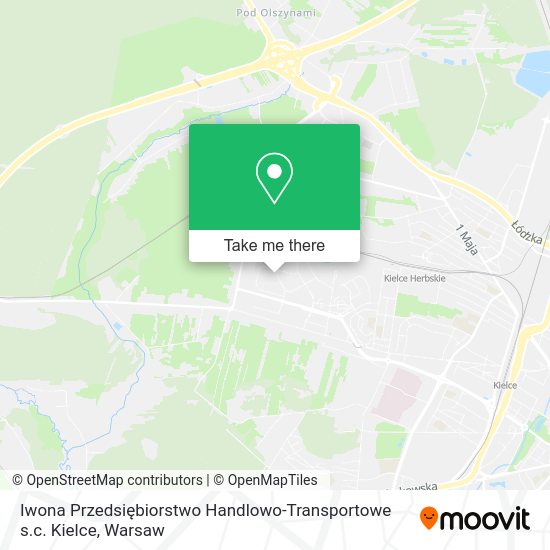 Iwona Przedsiębiorstwo Handlowo-Transportowe s.c. Kielce map