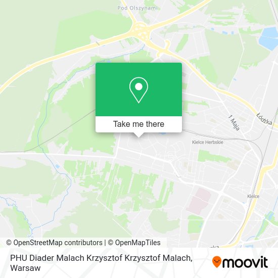 PHU Diader Malach Krzysztof Krzysztof Malach map