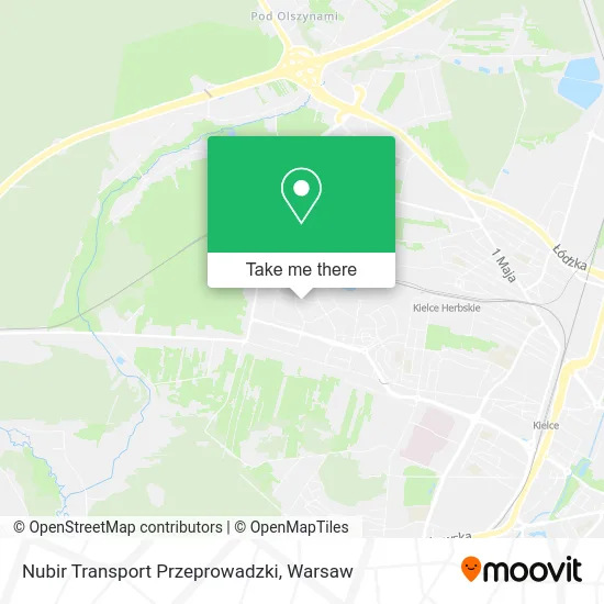 Карта Nubir Transport Przeprowadzki