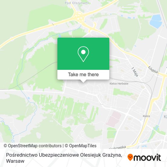 Pośrednictwo Ubezpieczeniowe Olesiejuk Grażyna map