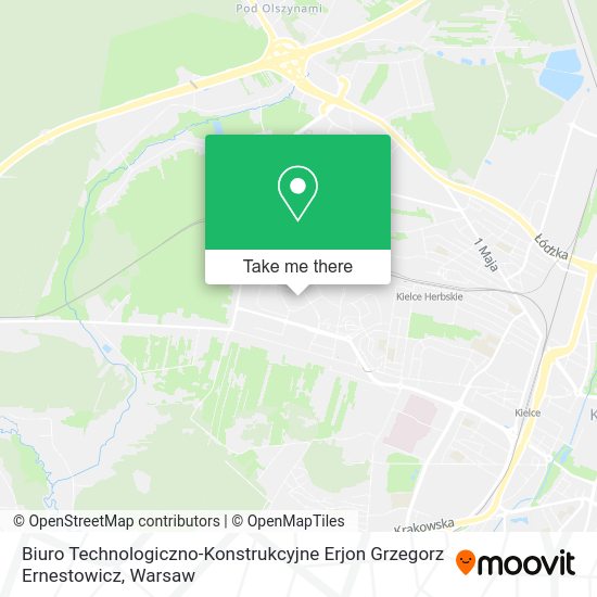 Biuro Technologiczno-Konstrukcyjne Erjon Grzegorz Ernestowicz map