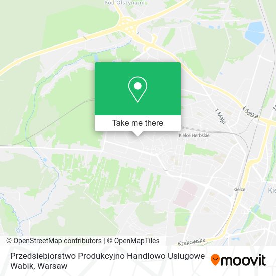 Przedsiebiorstwo Produkcyjno Handlowo Uslugowe Wabik map