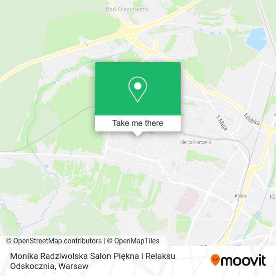 Monika Radziwolska Salon Piękna i Relaksu Odskocznia map