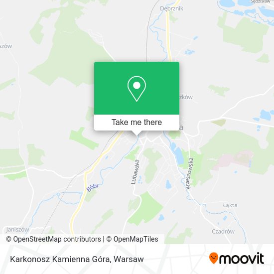 Karkonosz Kamienna Góra map