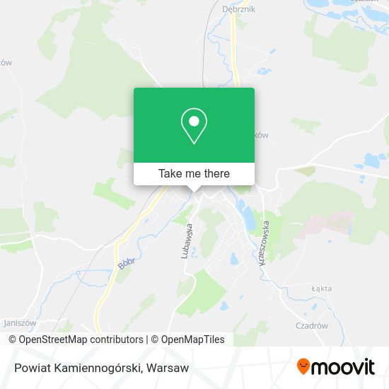 Powiat Kamiennogórski map