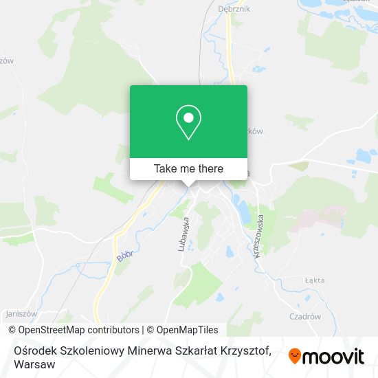 Карта Ośrodek Szkoleniowy Minerwa Szkarłat Krzysztof