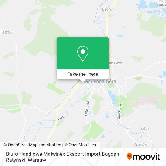 Biuro Handlowe Malwinex Eksport Import Bogdan Ratyński map