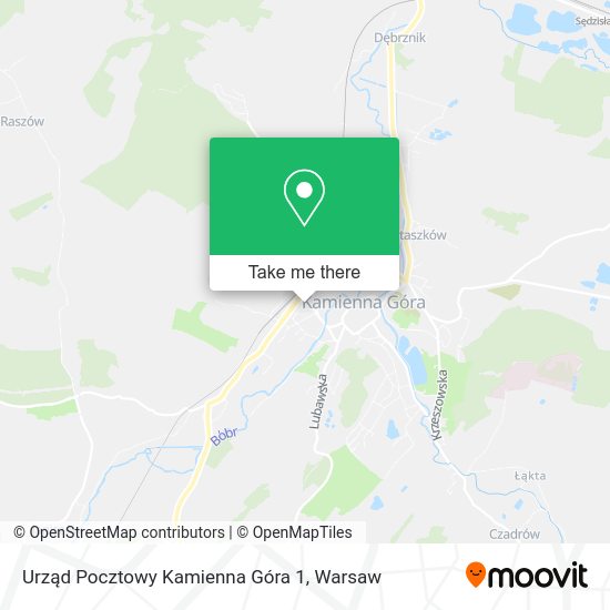 Urząd Pocztowy Kamienna Góra 1 map