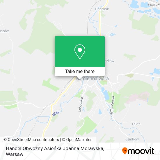 Handel Obwoźny Asieńka Joanna Morawska map