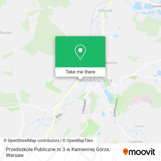 Карта Przedszkole Publiczne nr 3 w Kamiennej Górze