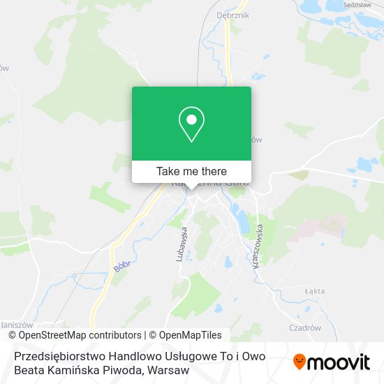 Przedsiębiorstwo Handlowo Usługowe To i Owo Beata Kamińska Piwoda map