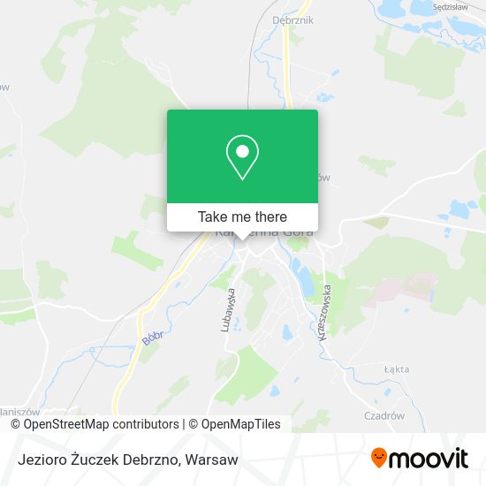 Jezioro Żuczek Debrzno map