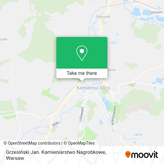 Grzesiński Jan. Kamieniarstwo Nagrobkowe map