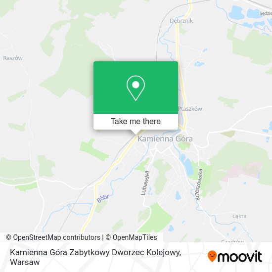 Kamienna Góra Zabytkowy Dworzec Kolejowy map