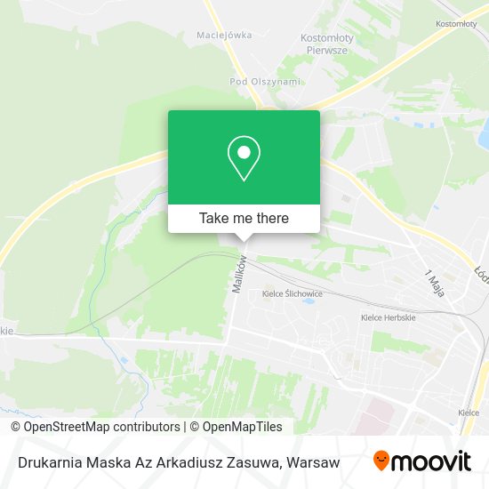 Drukarnia Maska Az Arkadiusz Zasuwa map