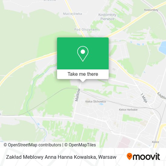 Zakład Meblowy Anna Hanna Kowalska map