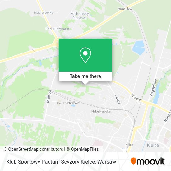 Klub Sportowy Pactum Scyzory Kielce map